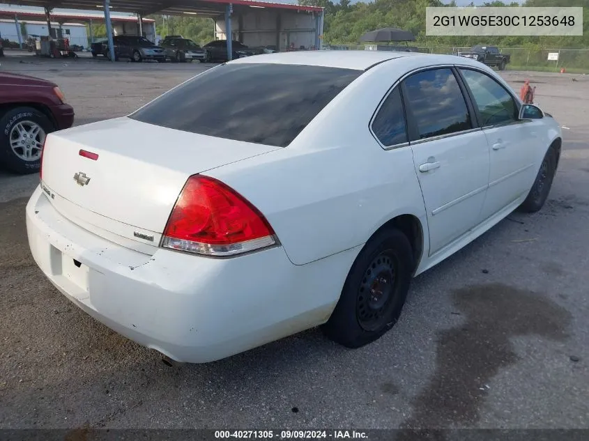 2012 Chevrolet Impala Lt VIN: 2G1WG5E30C1253648 Lot: 40271305