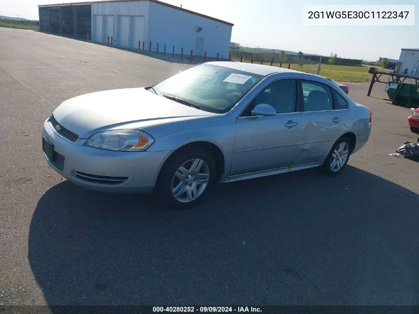 2012 Chevrolet Impala Lt VIN: 2G1WG5E30C1122347 Lot: 40280252