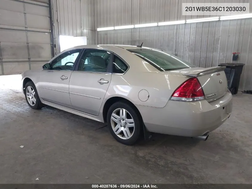 2012 Chevrolet Impala Lt VIN: 2G1WB5E36C1203030 Lot: 40287636