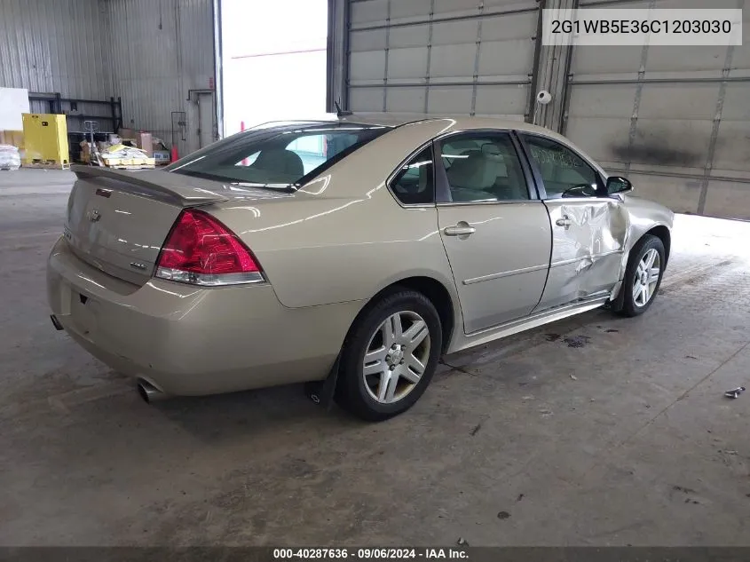 2012 Chevrolet Impala Lt VIN: 2G1WB5E36C1203030 Lot: 40287636