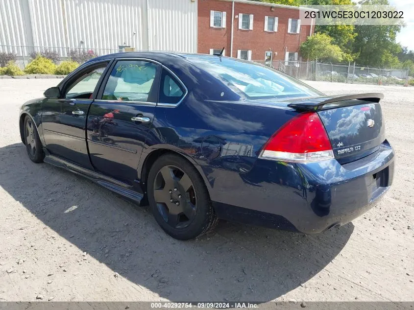 2012 Chevrolet Impala Ltz VIN: 2G1WC5E30C1203022 Lot: 40292754