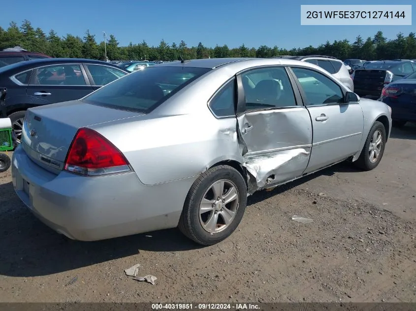 2012 Chevrolet Impala Ls VIN: 2G1WF5E37C1274144 Lot: 40319851