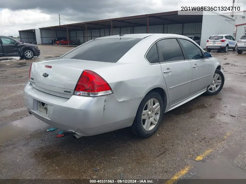 2012 Chevrolet Impala Lt VIN: 2G1WG5E36C1324710 Lot: 40331563