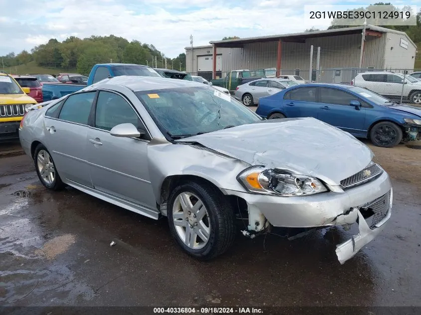 2012 Chevrolet Impala Lt VIN: 2G1WB5E39C1124919 Lot: 40336804