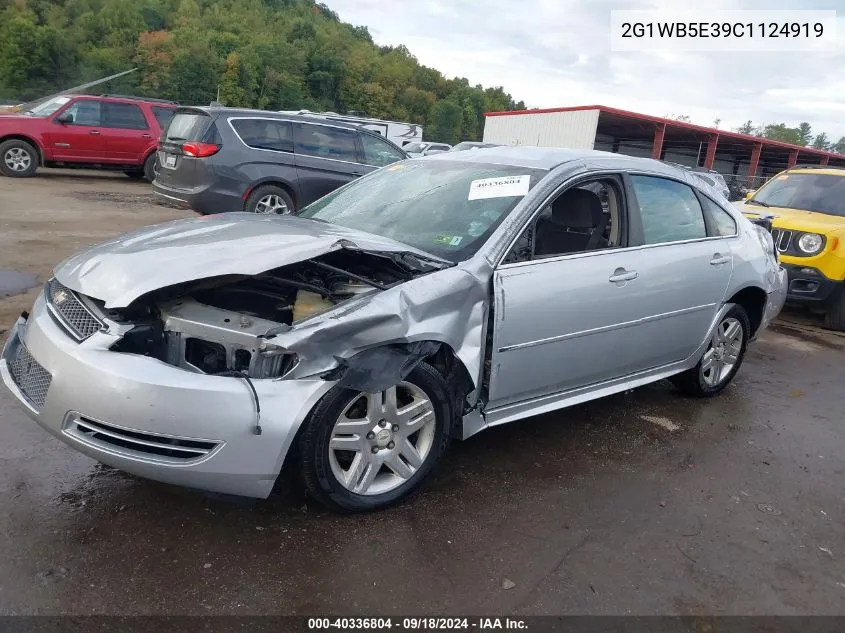 2012 Chevrolet Impala Lt VIN: 2G1WB5E39C1124919 Lot: 40336804