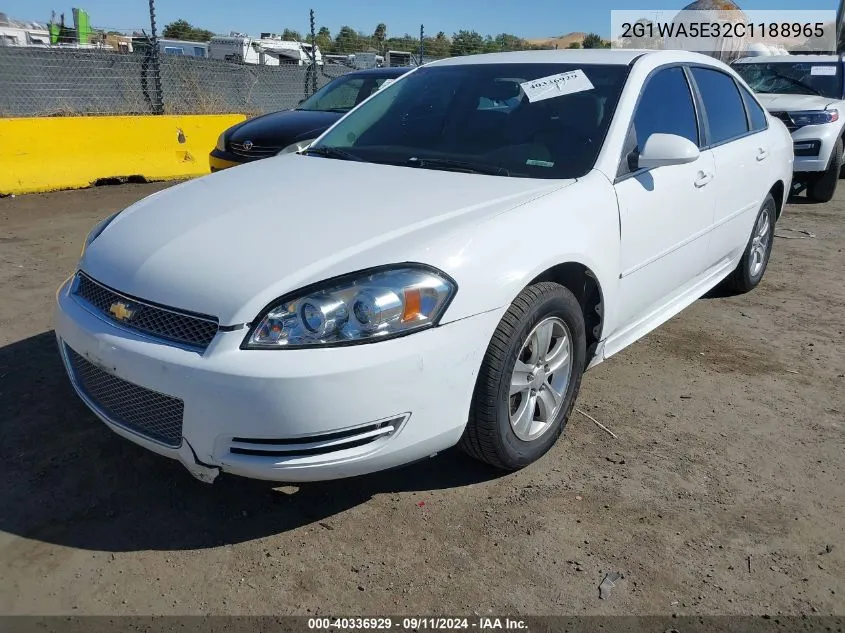 2G1WA5E32C1188965 2012 Chevrolet Impala Ls