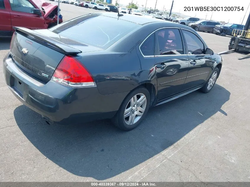 2012 Chevrolet Impala Lt VIN: 2G1WB5E30C1200754 Lot: 40339367