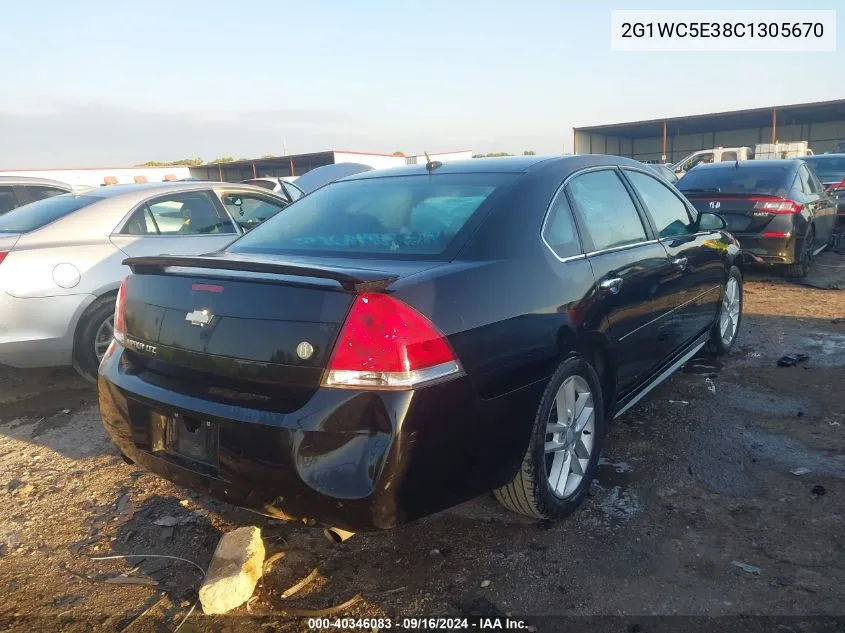 2012 Chevrolet Impala Ltz VIN: 2G1WC5E38C1305670 Lot: 40346083