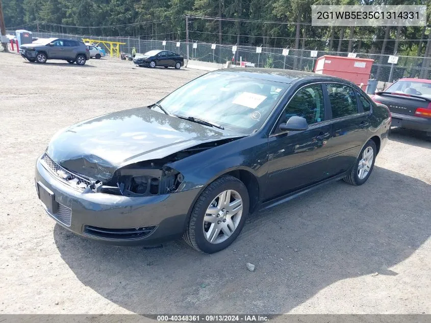 2012 Chevrolet Impala Lt VIN: 2G1WB5E35C1314331 Lot: 40348361