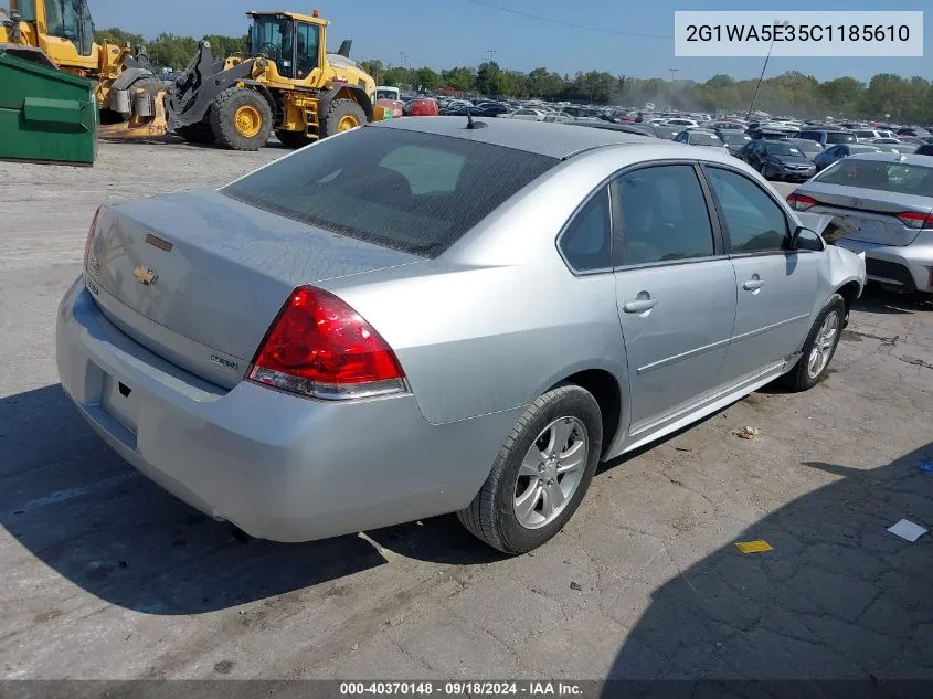 2012 Chevrolet Impala Ls VIN: 2G1WA5E35C1185610 Lot: 40370148