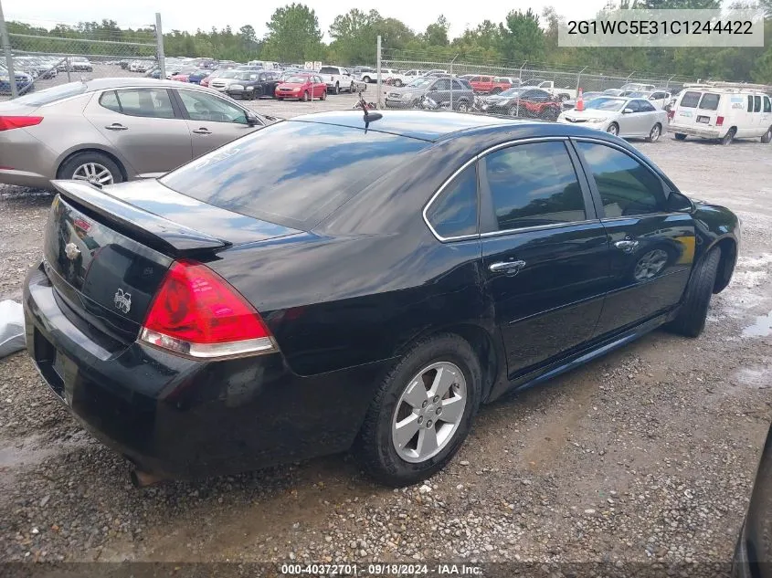 2012 Chevrolet Impala Ltz VIN: 2G1WC5E31C1244422 Lot: 40372701