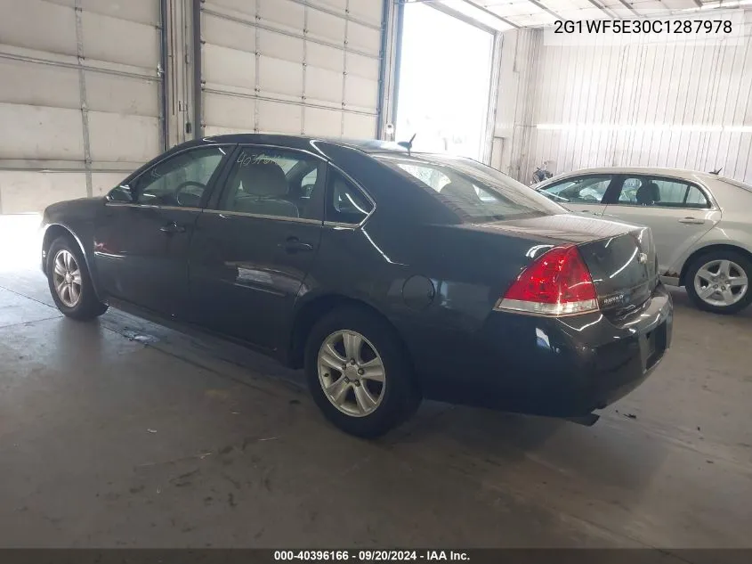 2012 Chevrolet Impala Ls VIN: 2G1WF5E30C1287978 Lot: 40396166