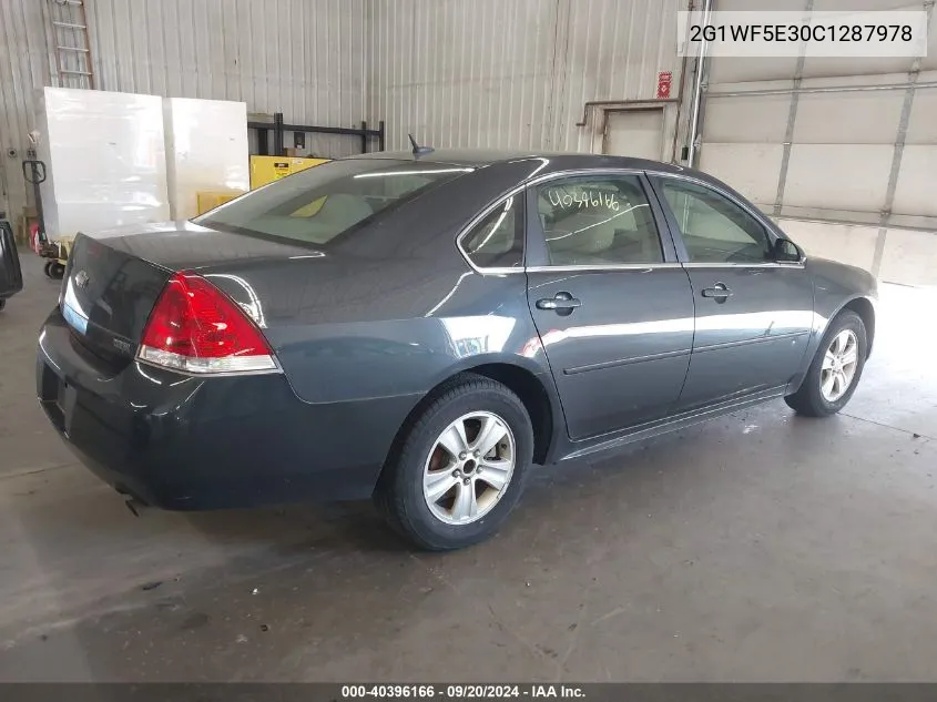 2012 Chevrolet Impala Ls VIN: 2G1WF5E30C1287978 Lot: 40396166