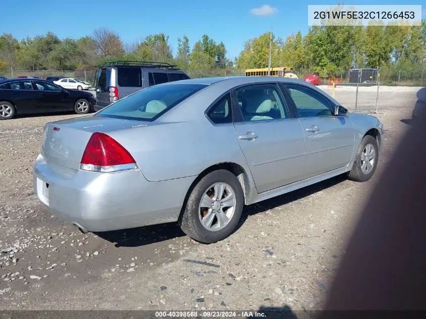 2012 Chevrolet Impala Ls VIN: 2G1WF5E32C1266453 Lot: 40398568