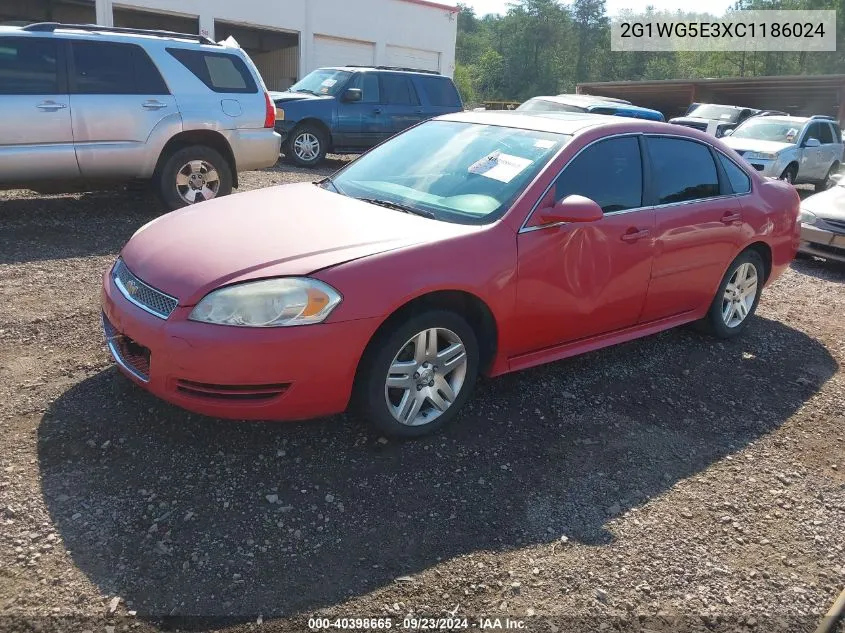 2012 Chevrolet Impala Lt VIN: 2G1WG5E3XC1186024 Lot: 40398665