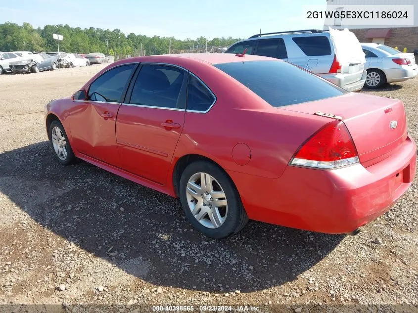 2012 Chevrolet Impala Lt VIN: 2G1WG5E3XC1186024 Lot: 40398665