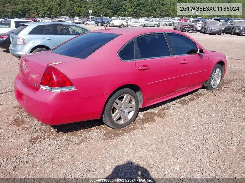 2012 Chevrolet Impala Lt VIN: 2G1WG5E3XC1186024 Lot: 40398665