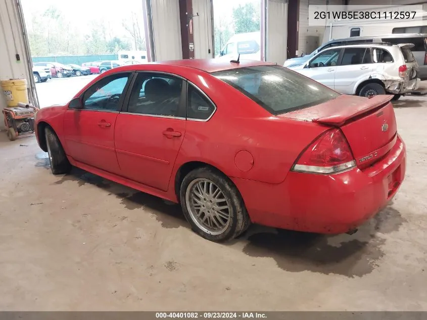 2012 Chevrolet Impala Lt VIN: 2G1WB5E38C1112597 Lot: 40401082