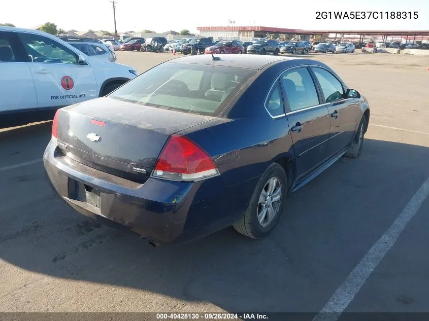 2G1WA5E37C1188315 2012 Chevrolet Impala Ls