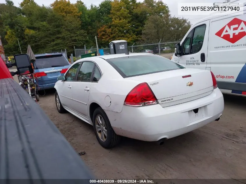 2012 Chevrolet Impala Ls VIN: 2G1WF5E39C1127940 Lot: 40438039