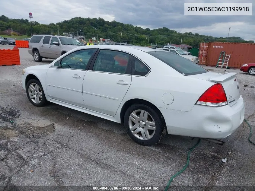 2012 Chevrolet Impala Lt VIN: 2G1WG5E36C1199918 Lot: 40453786