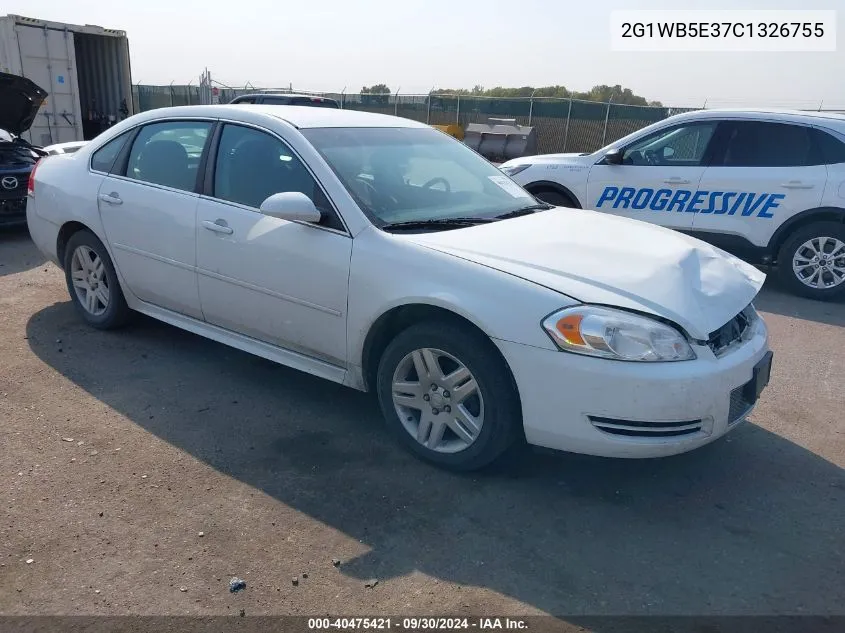 2012 Chevrolet Impala Lt VIN: 2G1WB5E37C1326755 Lot: 40475421