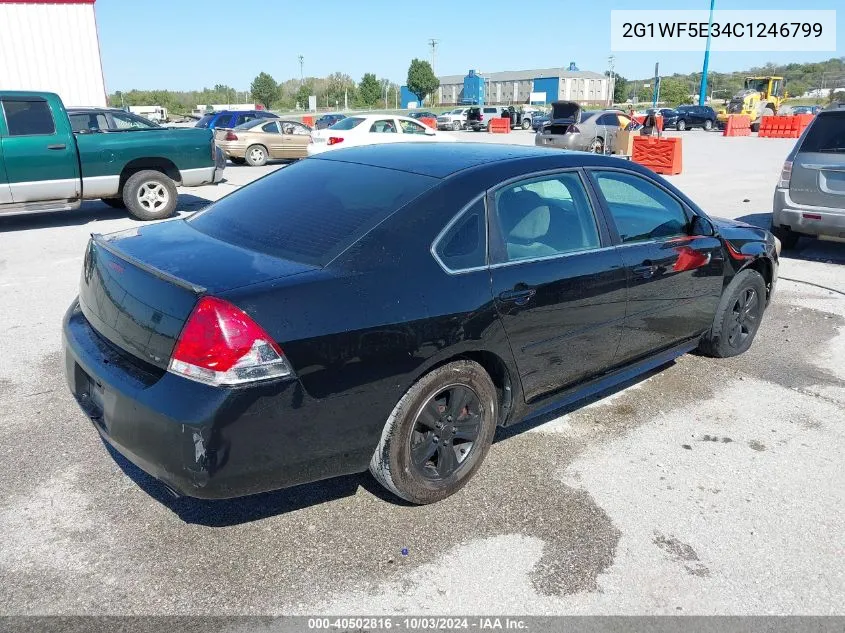 2012 Chevrolet Impala Ls VIN: 2G1WF5E34C1246799 Lot: 40502816