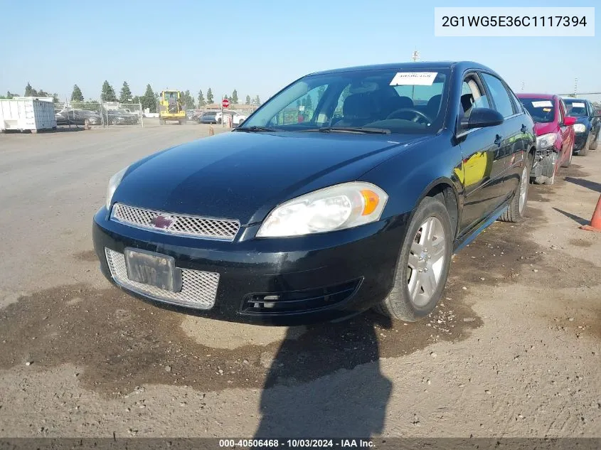 2012 Chevrolet Impala Lt VIN: 2G1WG5E36C1117394 Lot: 40506468