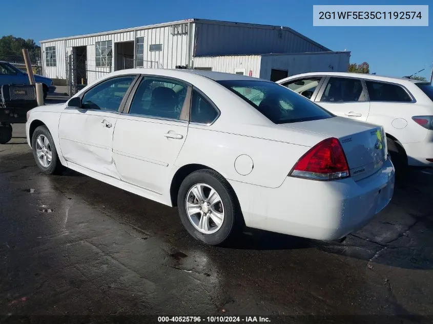 2012 Chevrolet Impala Ls VIN: 2G1WF5E35C1192574 Lot: 40525796