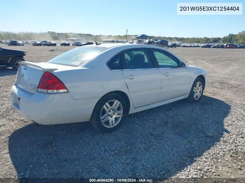 2012 Chevrolet Impala Lt VIN: 2G1WG5E3XC1254404 Lot: 40564290