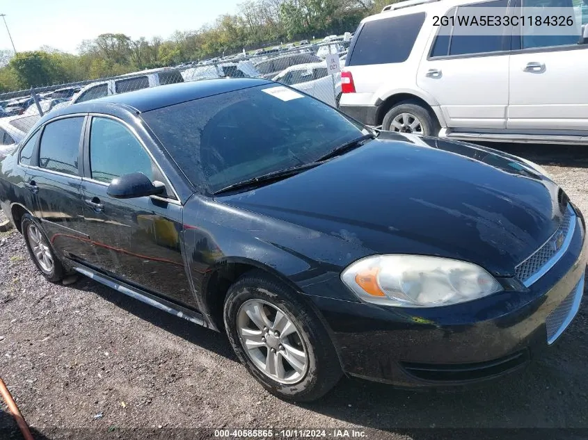 2012 Chevrolet Impala Ls VIN: 2G1WA5E33C1184326 Lot: 40585865