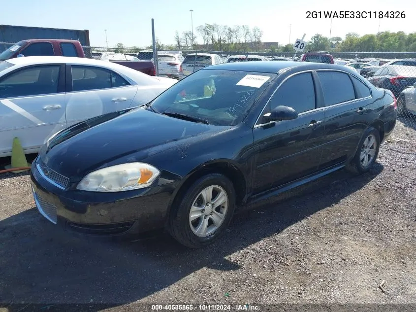 2012 Chevrolet Impala Ls VIN: 2G1WA5E33C1184326 Lot: 40585865