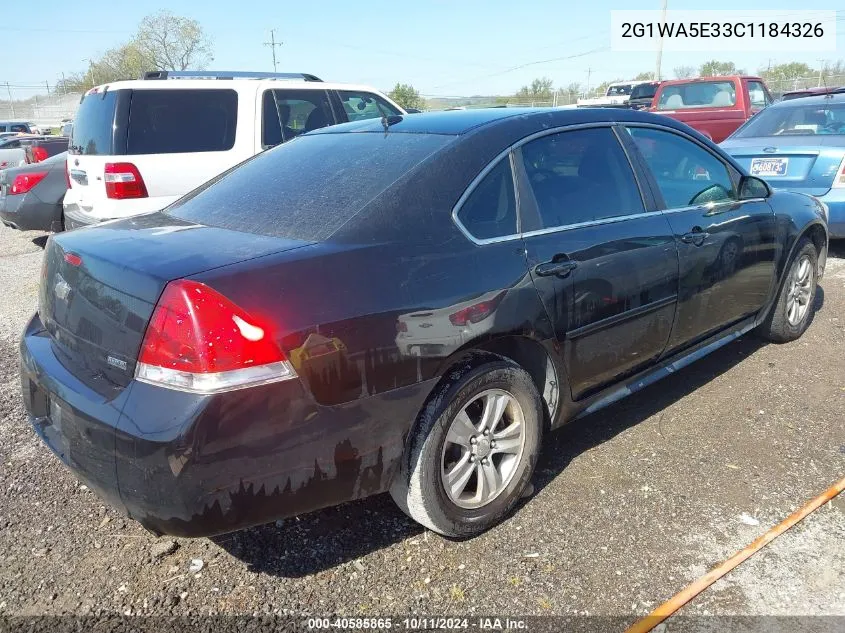 2012 Chevrolet Impala Ls VIN: 2G1WA5E33C1184326 Lot: 40585865