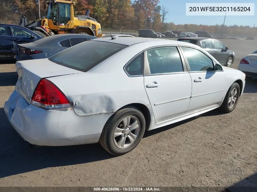 2012 Chevrolet Impala Ls VIN: 2G1WF5E32C1165204 Lot: 40626096