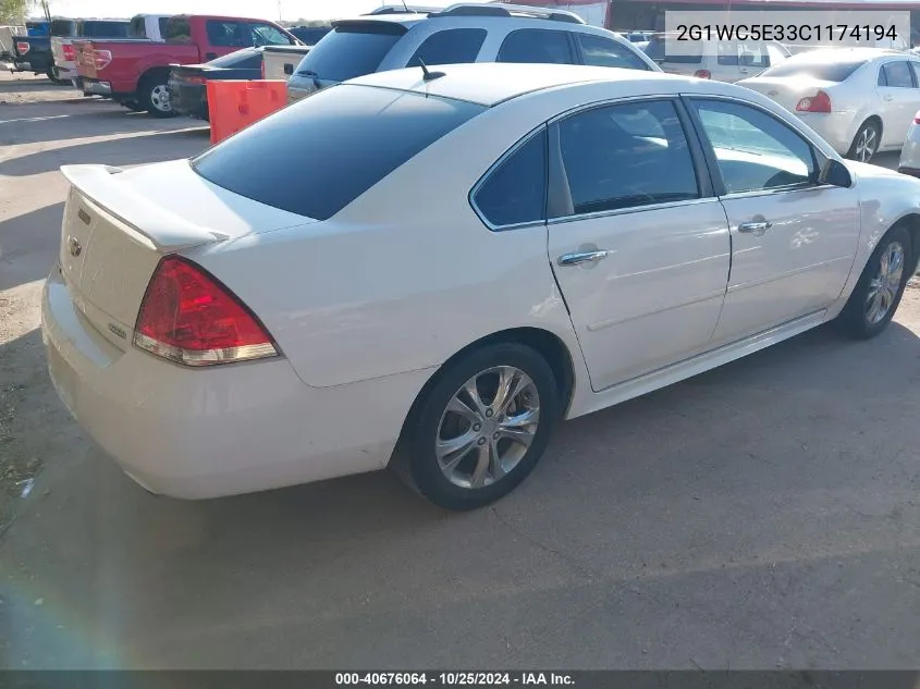 2012 Chevrolet Impala Ltz VIN: 2G1WC5E33C1174194 Lot: 40676064