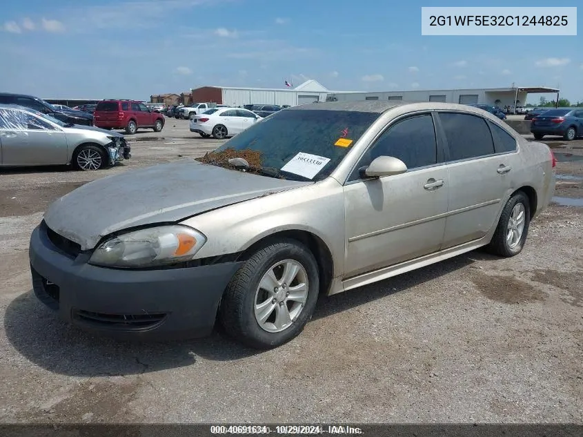 2012 Chevrolet Impala Ls VIN: 2G1WF5E32C1244825 Lot: 40691634