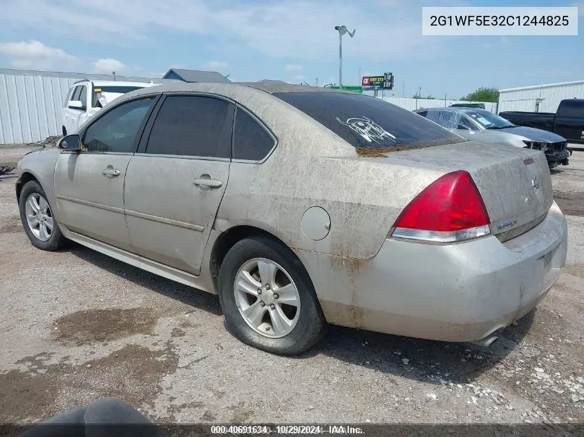 2012 Chevrolet Impala Ls VIN: 2G1WF5E32C1244825 Lot: 40691634