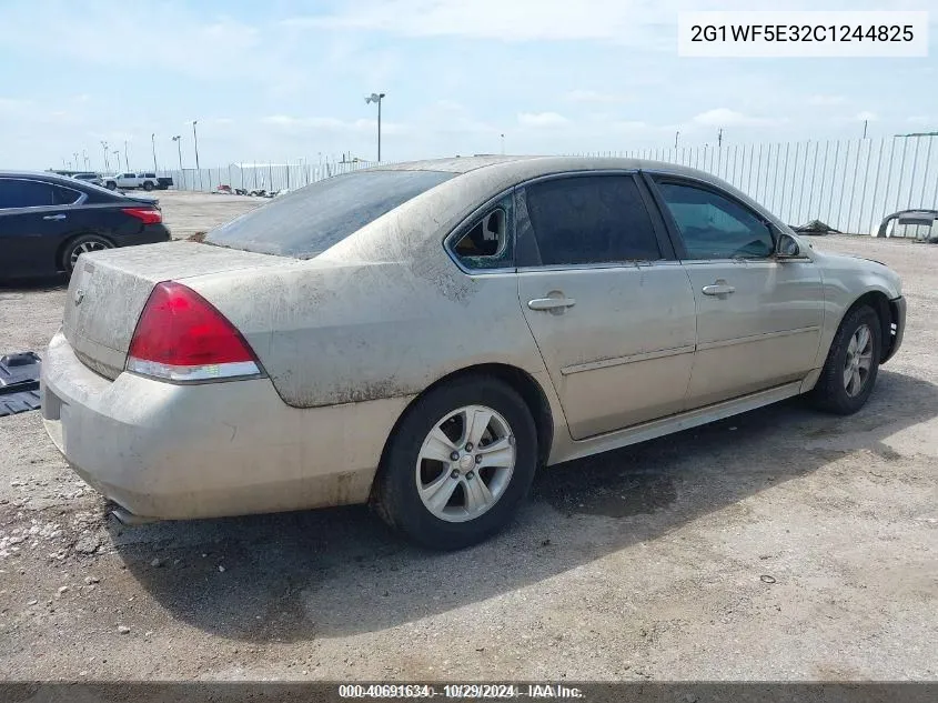 2012 Chevrolet Impala Ls VIN: 2G1WF5E32C1244825 Lot: 40691634