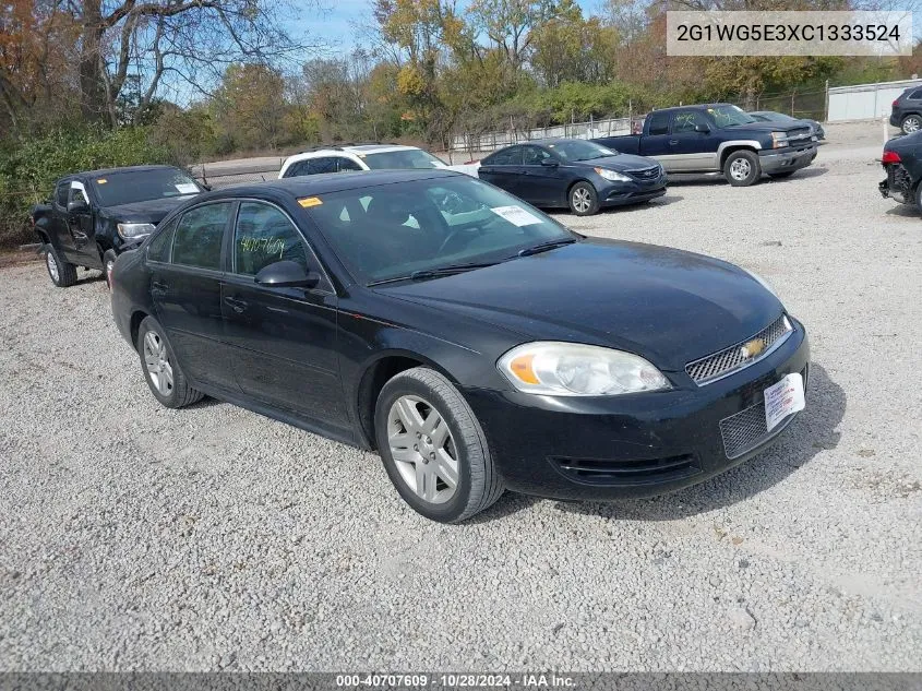 2012 Chevrolet Impala Lt VIN: 2G1WG5E3XC1333524 Lot: 40707609