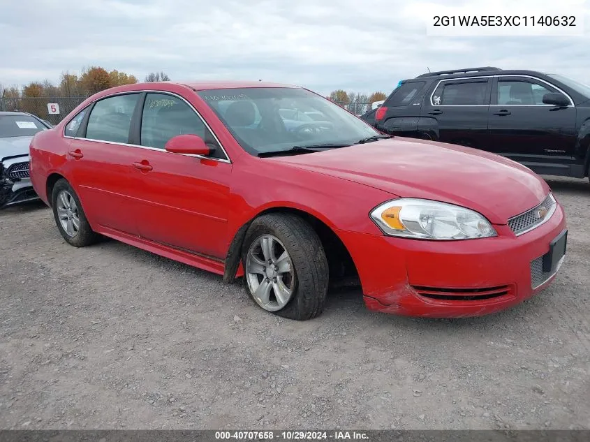 2012 Chevrolet Impala Ls VIN: 2G1WA5E3XC1140632 Lot: 40707658