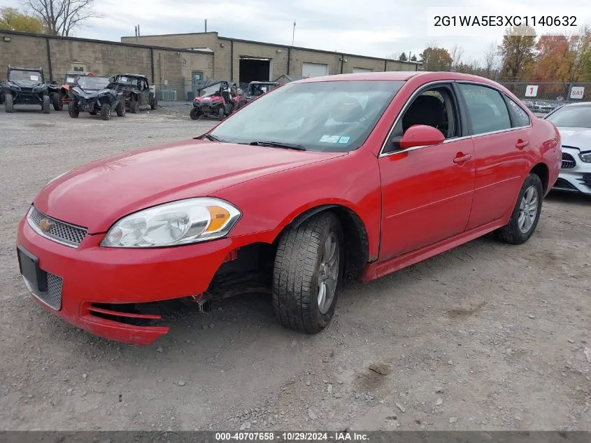 2012 Chevrolet Impala Ls VIN: 2G1WA5E3XC1140632 Lot: 40707658