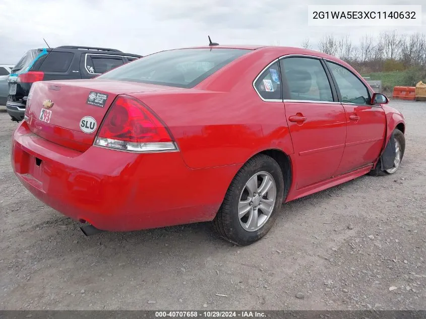 2012 Chevrolet Impala Ls VIN: 2G1WA5E3XC1140632 Lot: 40707658