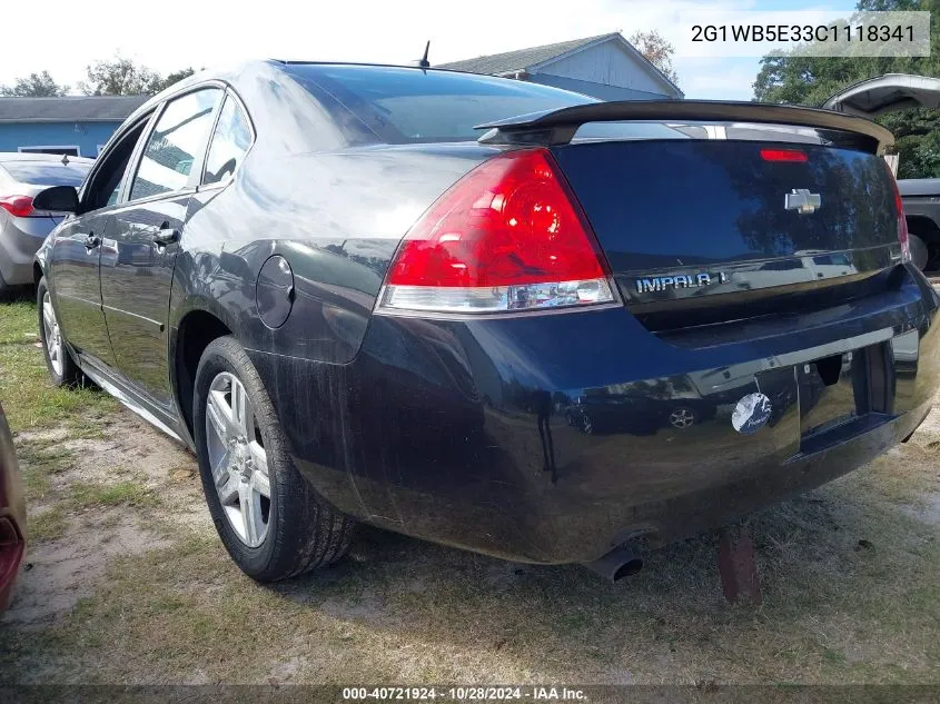 2012 Chevrolet Impala Lt VIN: 2G1WB5E33C1118341 Lot: 40721924