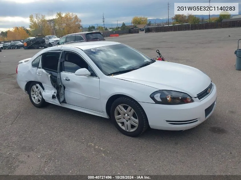 2012 Chevrolet Impala Lt VIN: 2G1WG5E32C1140283 Lot: 40727496