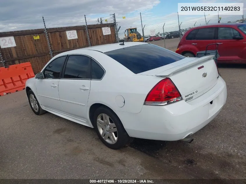 2012 Chevrolet Impala Lt VIN: 2G1WG5E32C1140283 Lot: 40727496