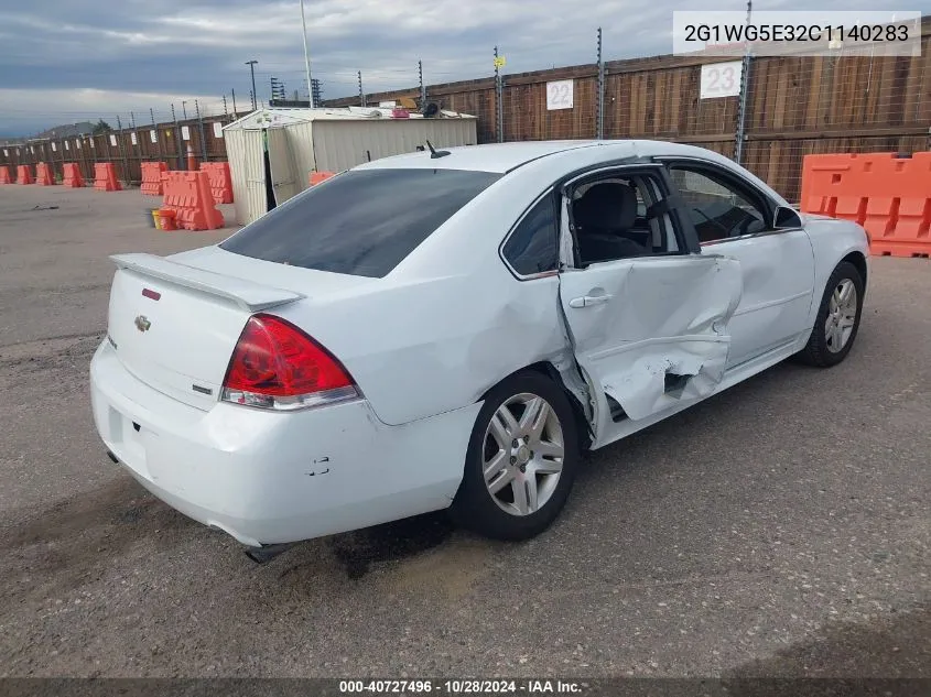 2012 Chevrolet Impala Lt VIN: 2G1WG5E32C1140283 Lot: 40727496