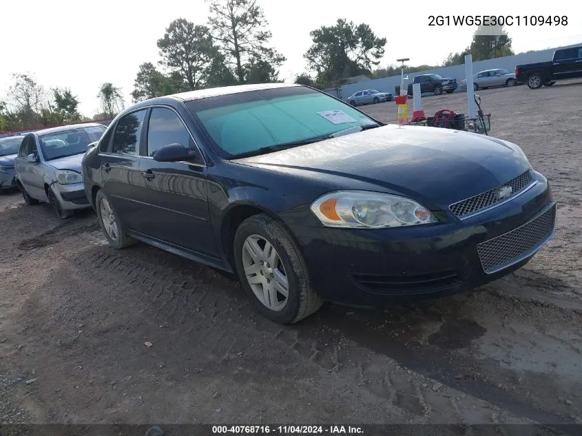 2012 Chevrolet Impala Lt VIN: 2G1WG5E30C1109498 Lot: 40768716