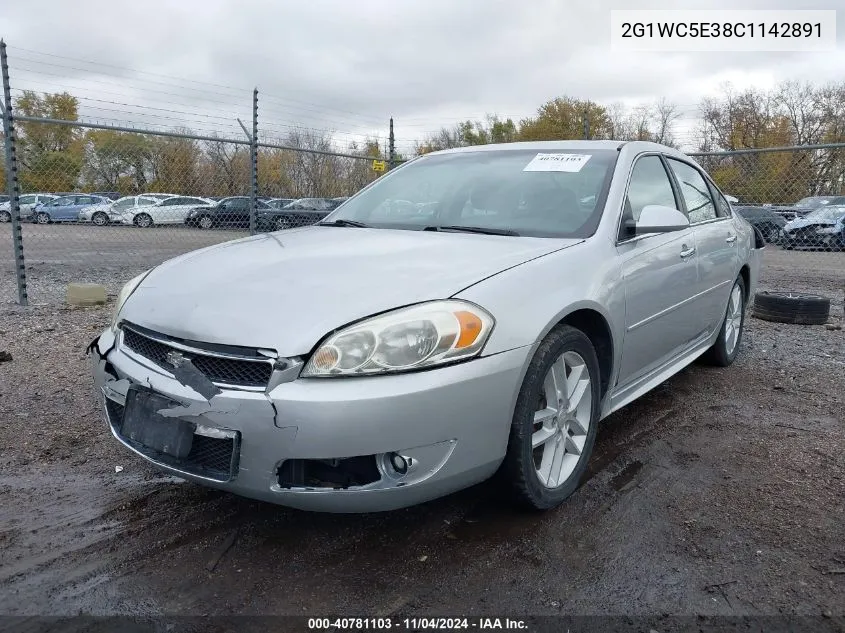 2012 Chevrolet Impala Ltz VIN: 2G1WC5E38C1142891 Lot: 40781103