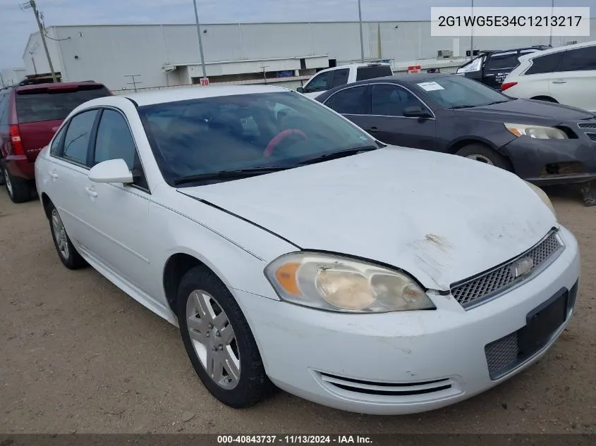 2012 Chevrolet Impala Lt VIN: 2G1WG5E34C1213217 Lot: 40843737