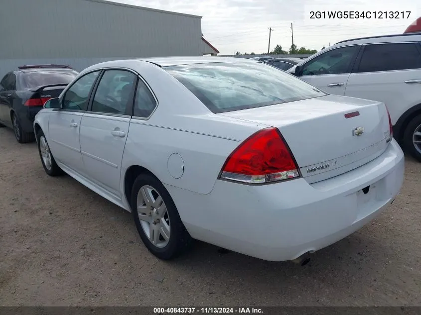 2012 Chevrolet Impala Lt VIN: 2G1WG5E34C1213217 Lot: 40843737